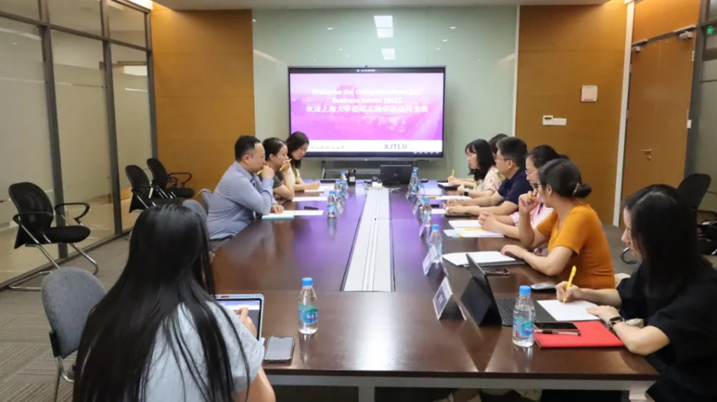 上海大学悉尼工商学院来访交流，共议中外合作办学及学生英语素养培养